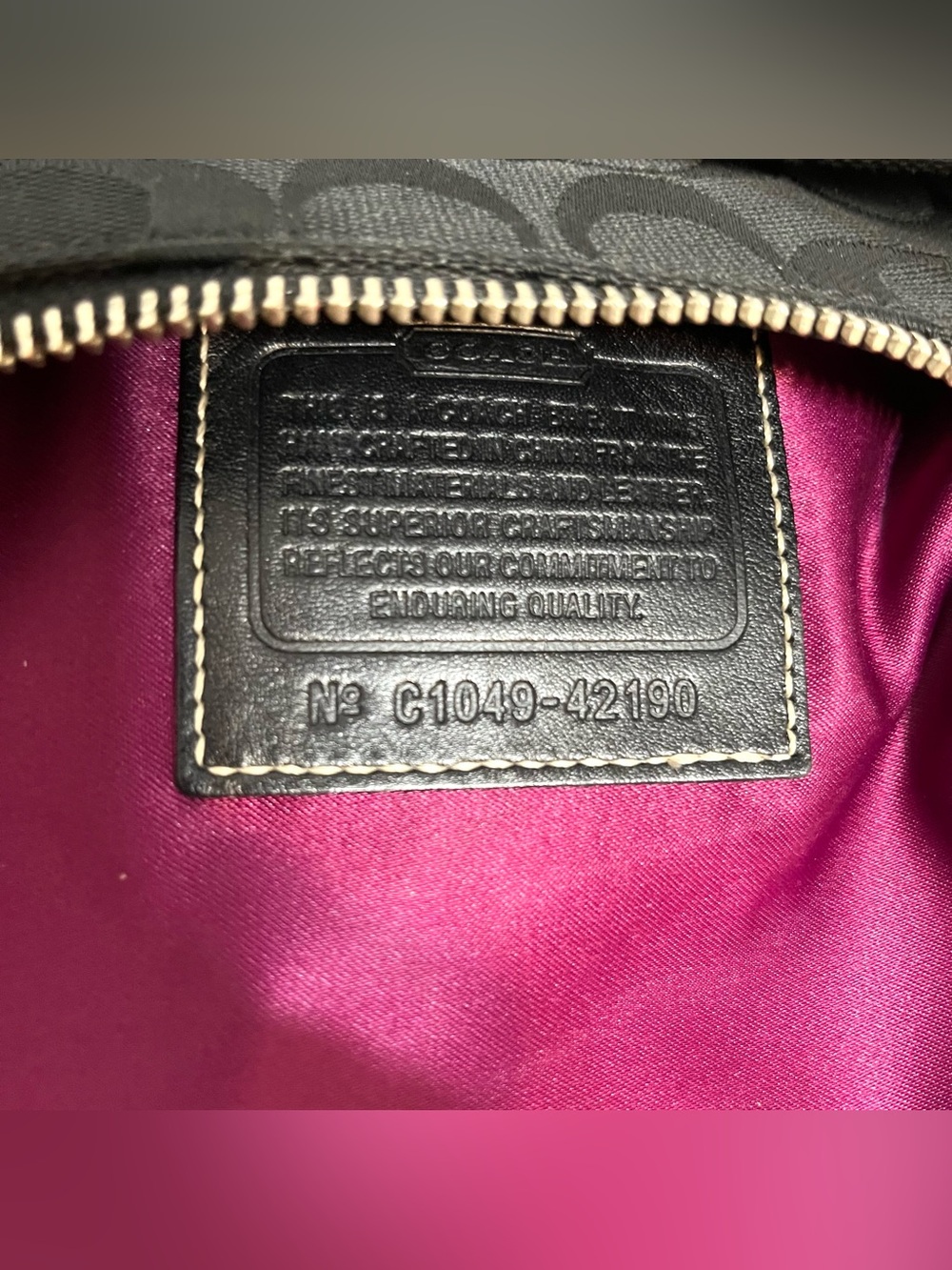 Coach Black Penelope Crossbody Signature Jacquard Canvas Swingpack - Picture 12 of 16